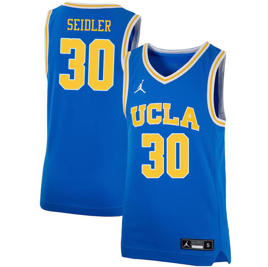 Men #30 Jack Seidler UCLA Bruins College Basketball Jerseys Stitched Sale-Blue